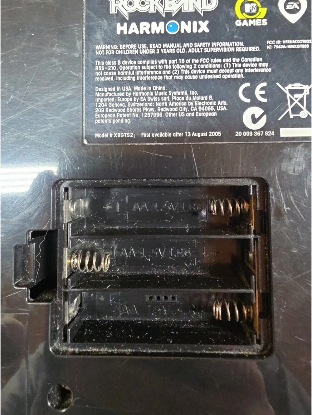 Rock Band 3 Fender Stratocaster XBOX 360 Wireless Guitar Harmonix (Parts Only)